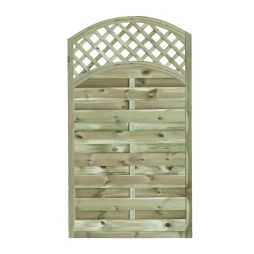 Oasis Curve Top Garden Gate - With 50mm Trellis