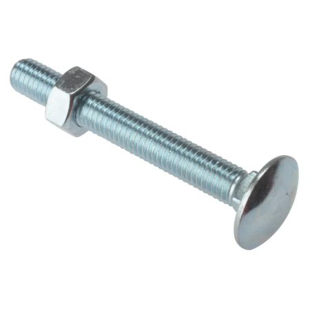 Carriage Bolts with Hex Nuts - Zinc Plated from £1.98