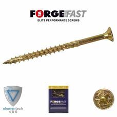 5mm Forgefast Elite Fast-Start Woodscrews - Zinc Yellow - Box