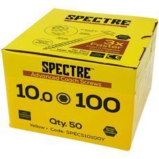 Spectre Advanced Coach Screws Yellow Zinc alternative