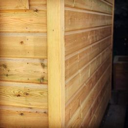 Scandinavian Redwood L Corner Trim Green Treated Ex 50 x 50 x 2400mm