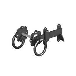 Premium Ring Latch 125mm Black On Galvanised