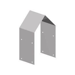 Shoe Type Post Strap 3 X Bent Galvanised 3" Rail 4"Post