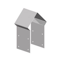 Bishop Hat Post Strap 5 X Bent Galvanised 4"Rail 4" Post