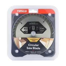 Hand-Held Cordless Circular Saw Blades 165mm 20mm Bore 40 Teeth alternative