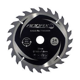 Hand-Held Cordless Circular Saw Blades 165mm 20mm Bore 24 Teeth