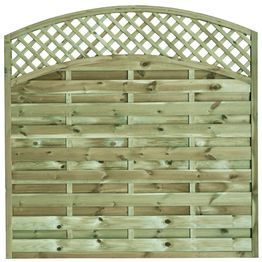 Trimley Curve Top Fence Panel - With 50mm Trellis