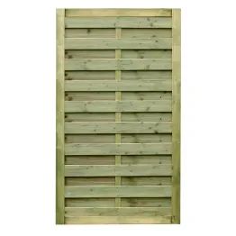 Milano Straight Top Garden Gate - Horizontal Slats
