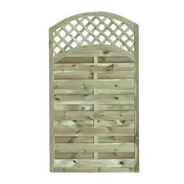 Oasis Curve Top Garden Gate - With 50mm Trellis