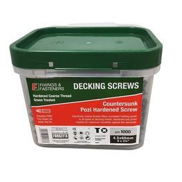 Decking Screws Green Treated alternative