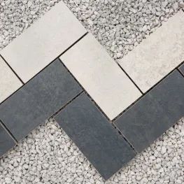 Quartz White Porcelain Cobbles alternative