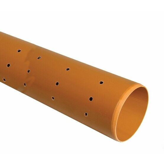 6.0m-110mm Underground Drain Pipe Perforated Plain Ended